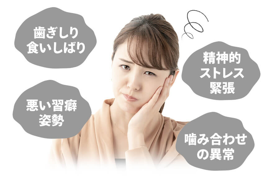 顎関節症：原因