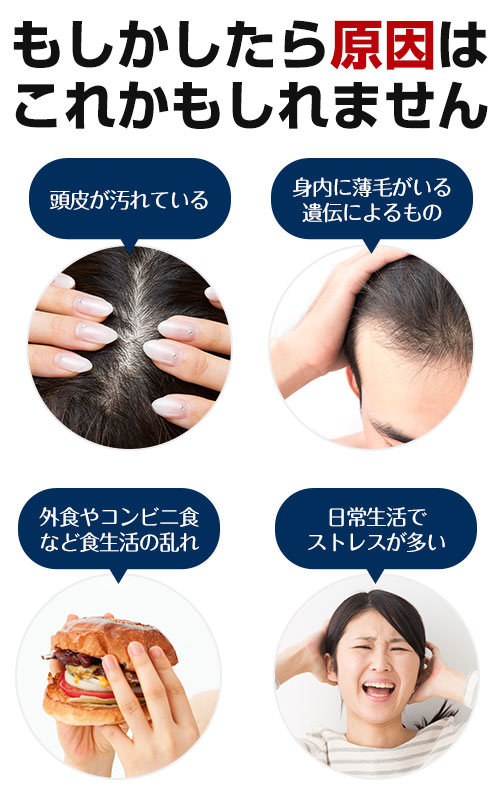 メンズ発毛原因