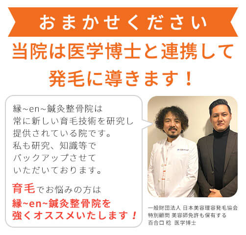 医学博士から推薦をいただいております