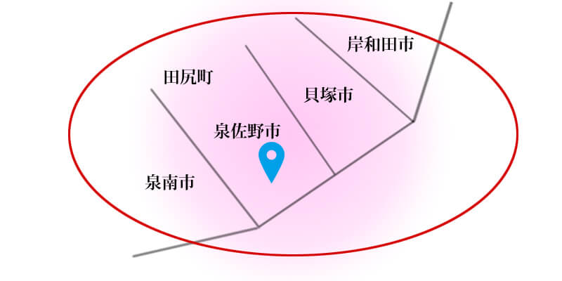 訪問治療：地図