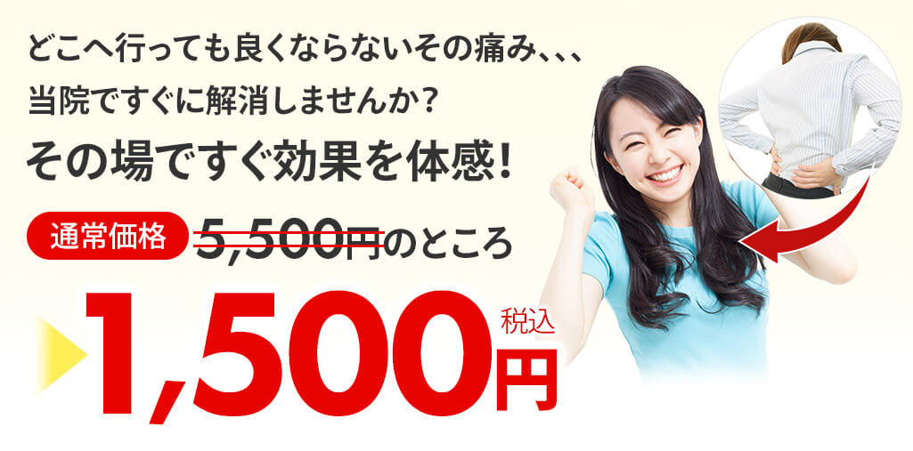 ヘルニア・坐骨神経痛オファー